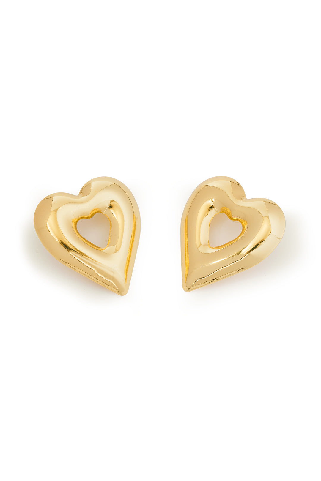 Metal Heart Shape Earrings