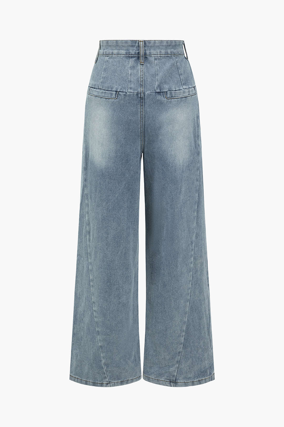 Faded Wide Leg Jeans