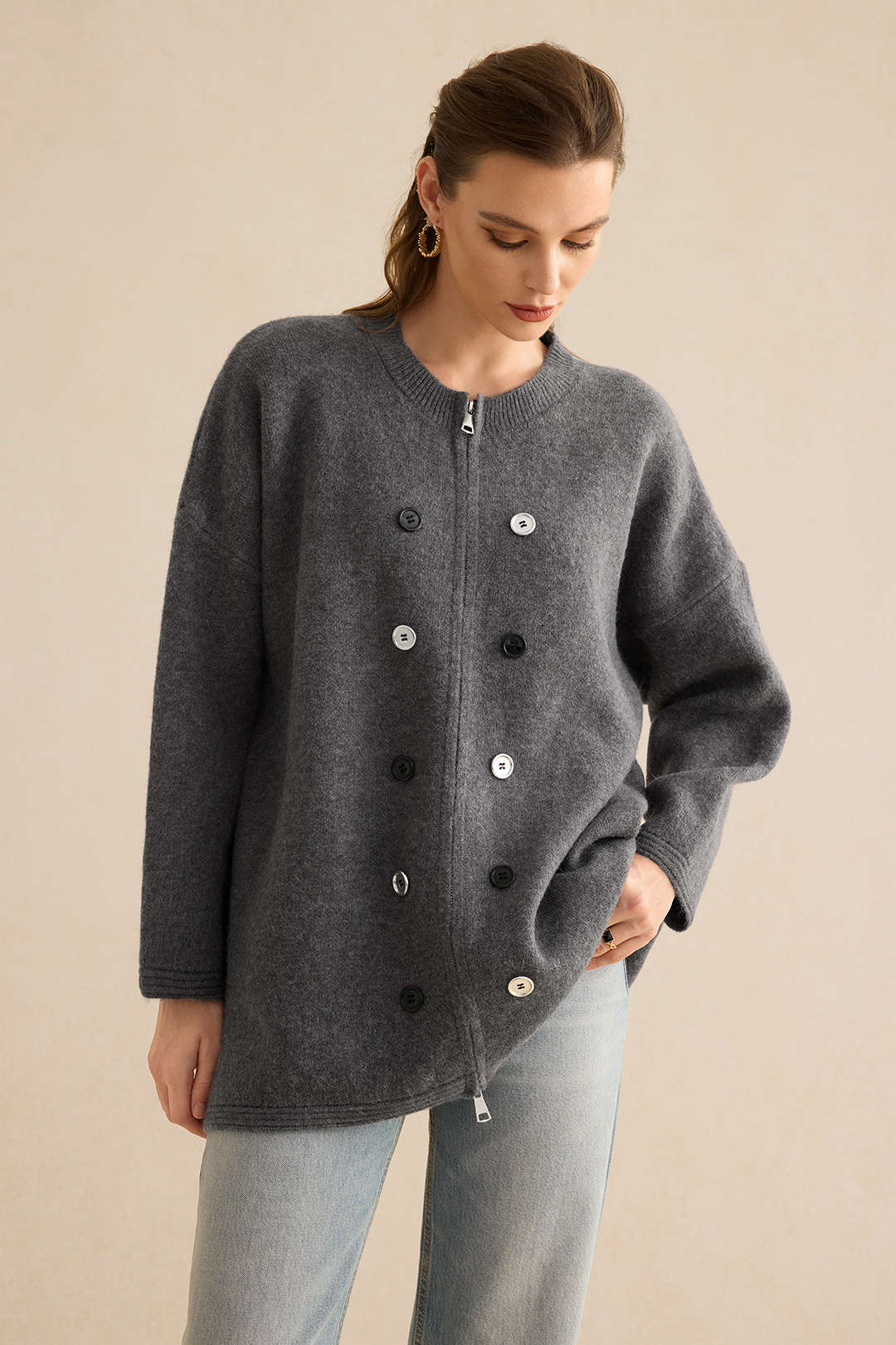 Knit Button Cardigan