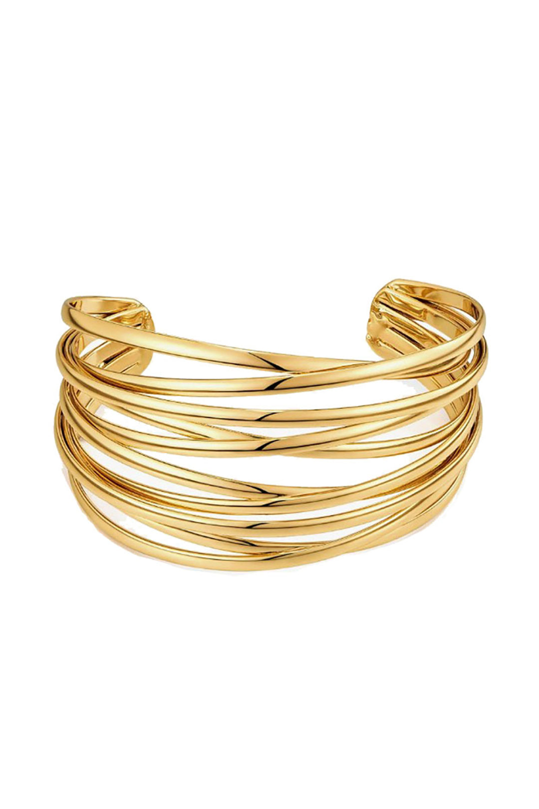 Layered Wire Cuff Bangle