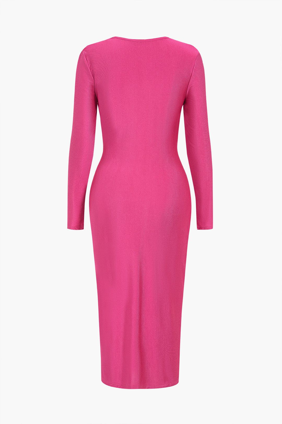 Cowl Neck Long Sleeve Maxi Dress