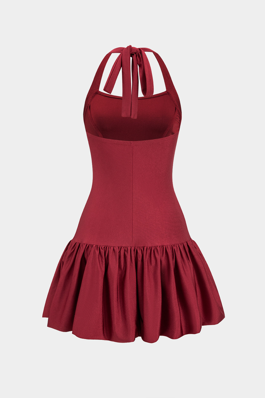 Tie-Up Backless Sleeveless Mini Dress