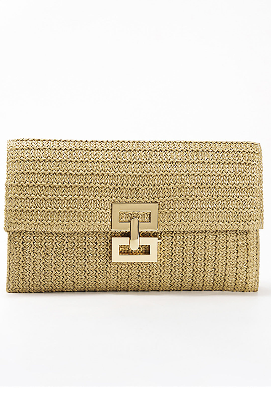 Straw Weave Clutch Bag