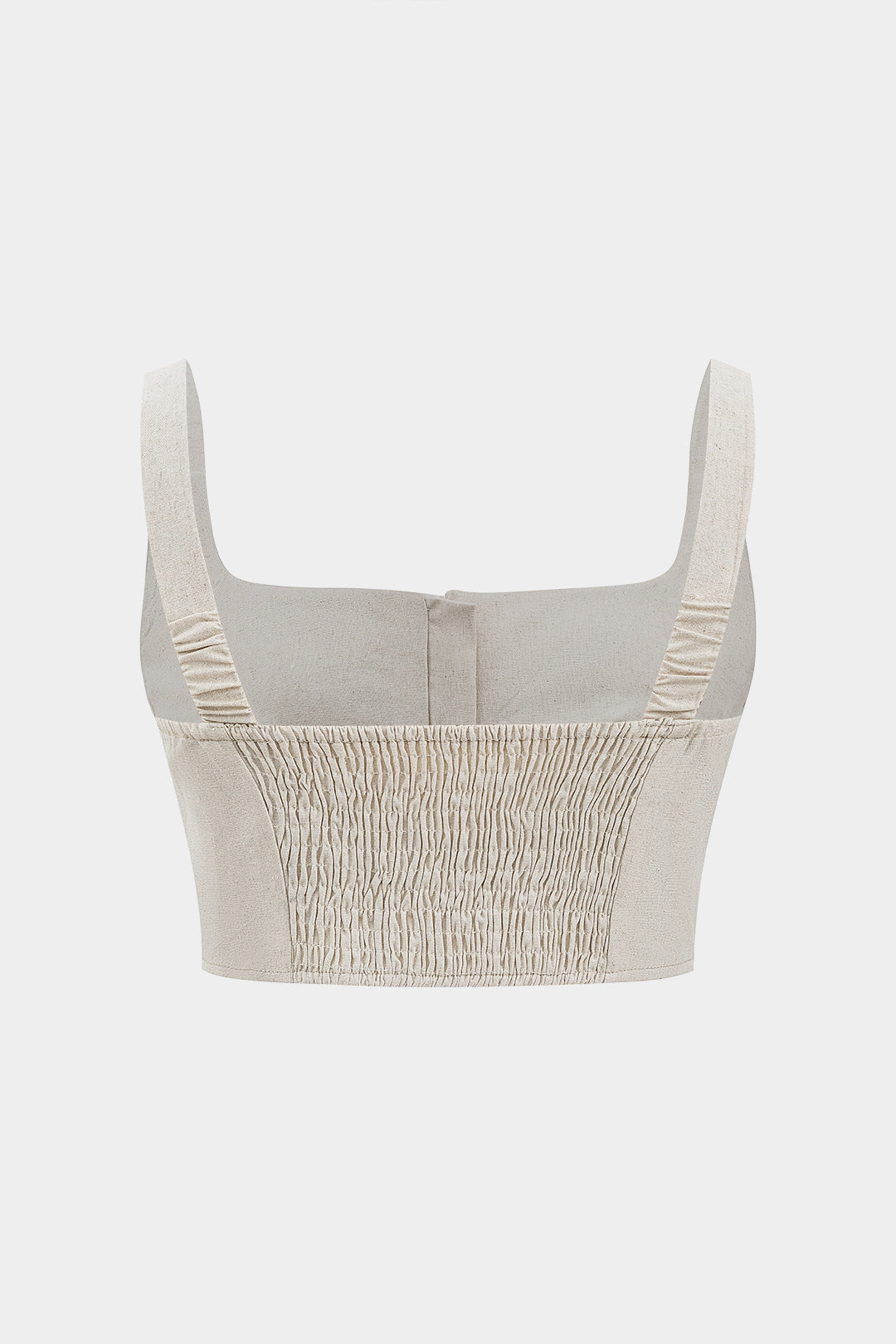 Linen Pleated Cami Top