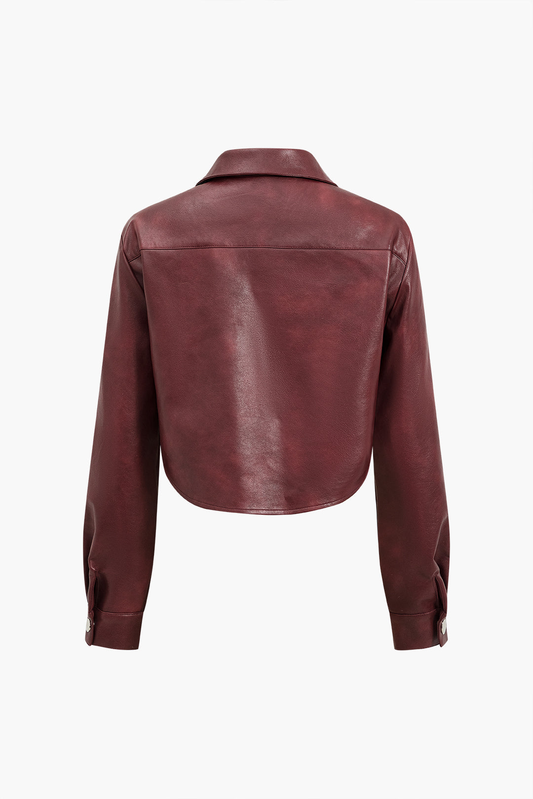 Faux Leather Pocket Jacket