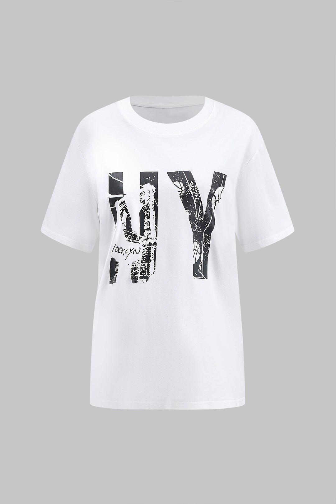 Letter Print Short Sleeve T-Shirt