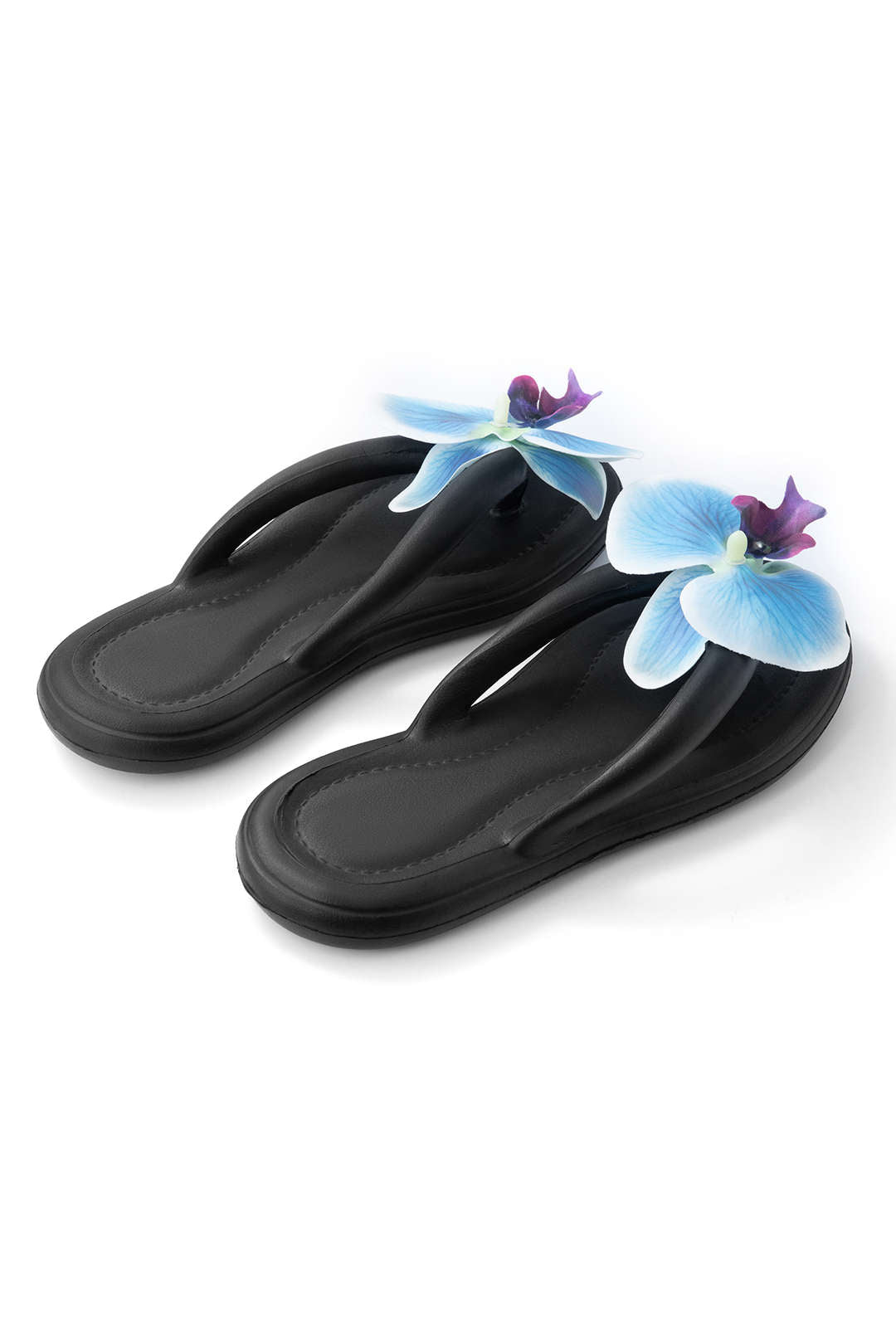 Orchid Decoration Flip Flop Slippers