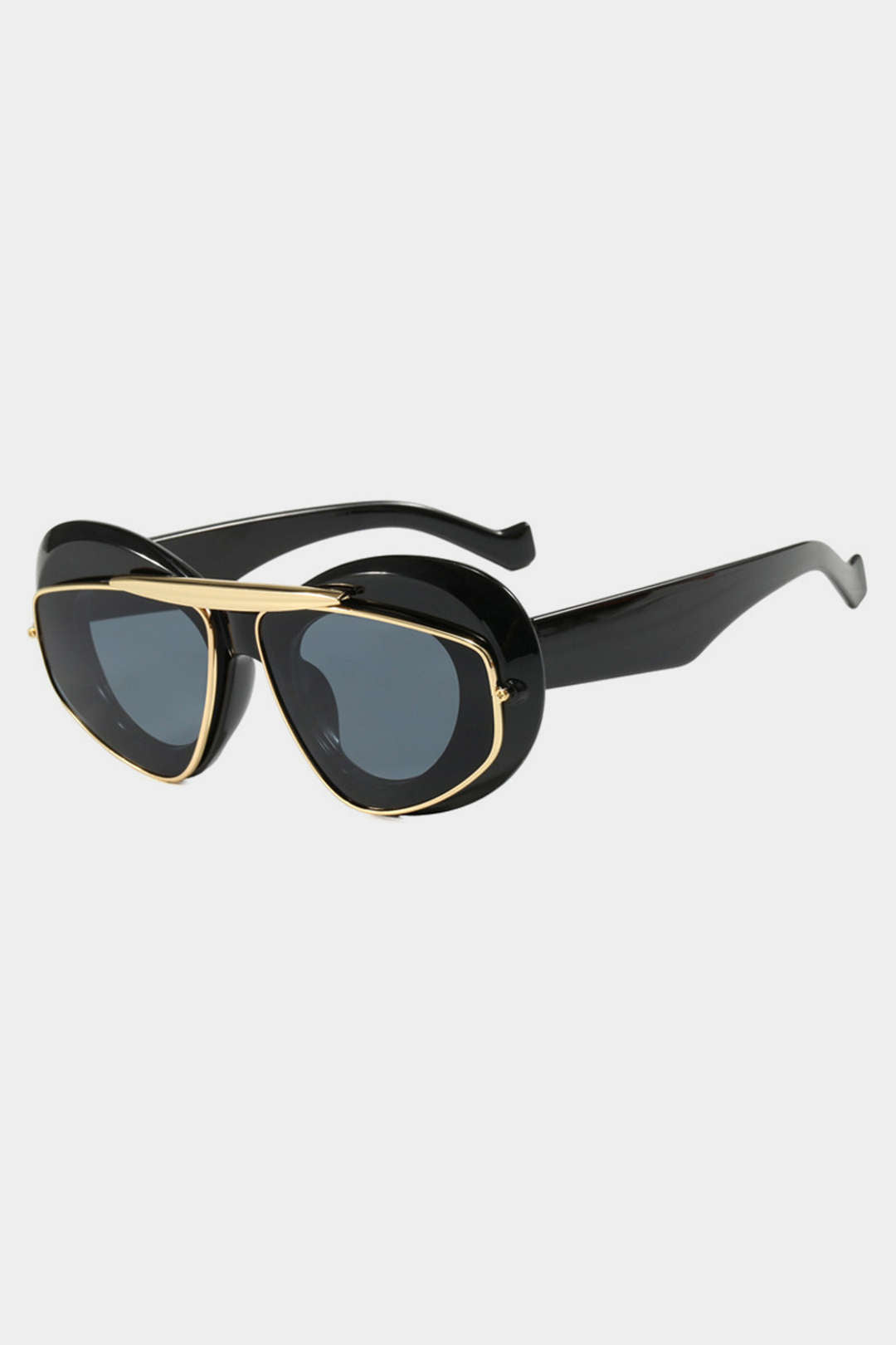 Contrast Cat Eye Sunglasses