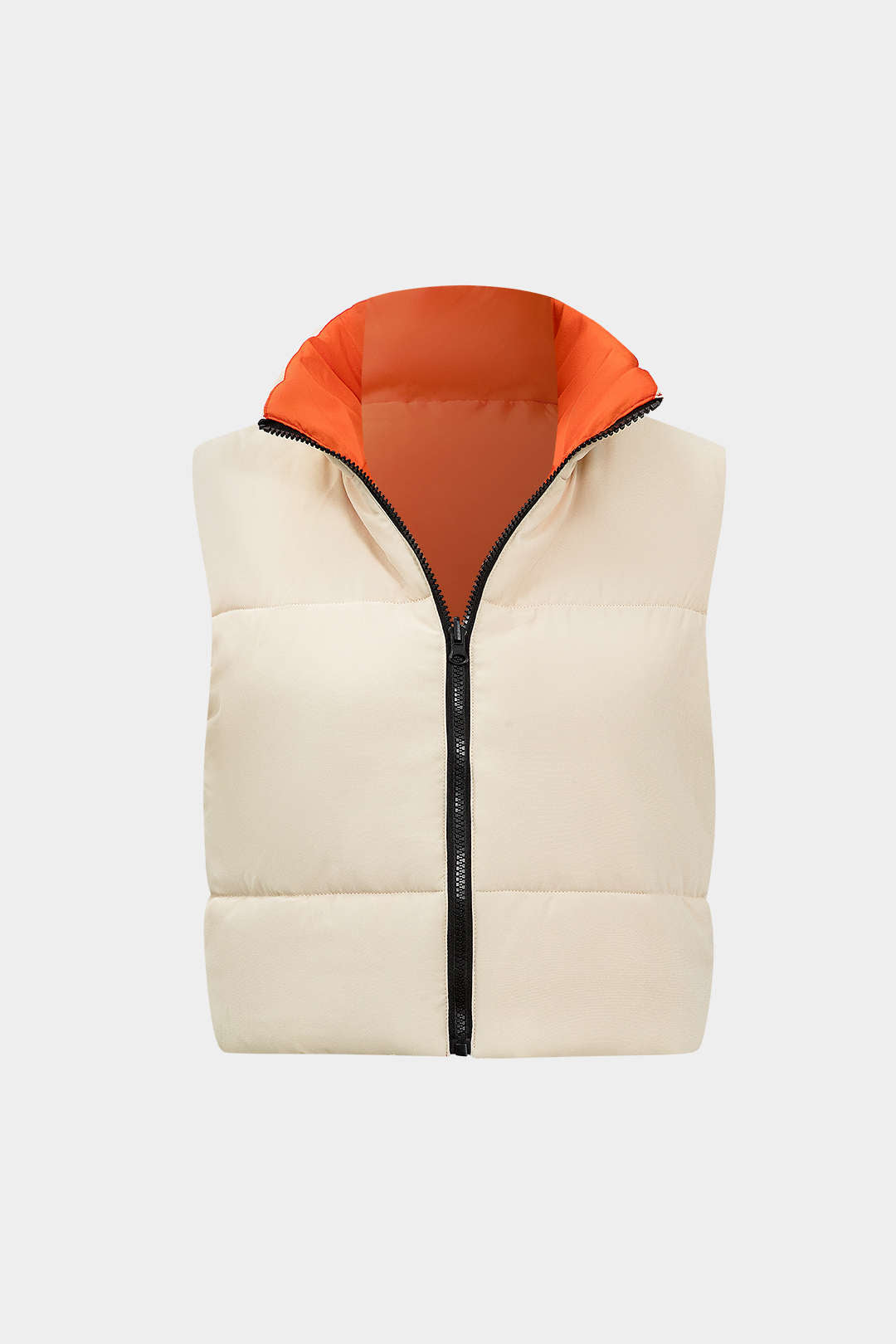 Reversible Padded Zipper Vest