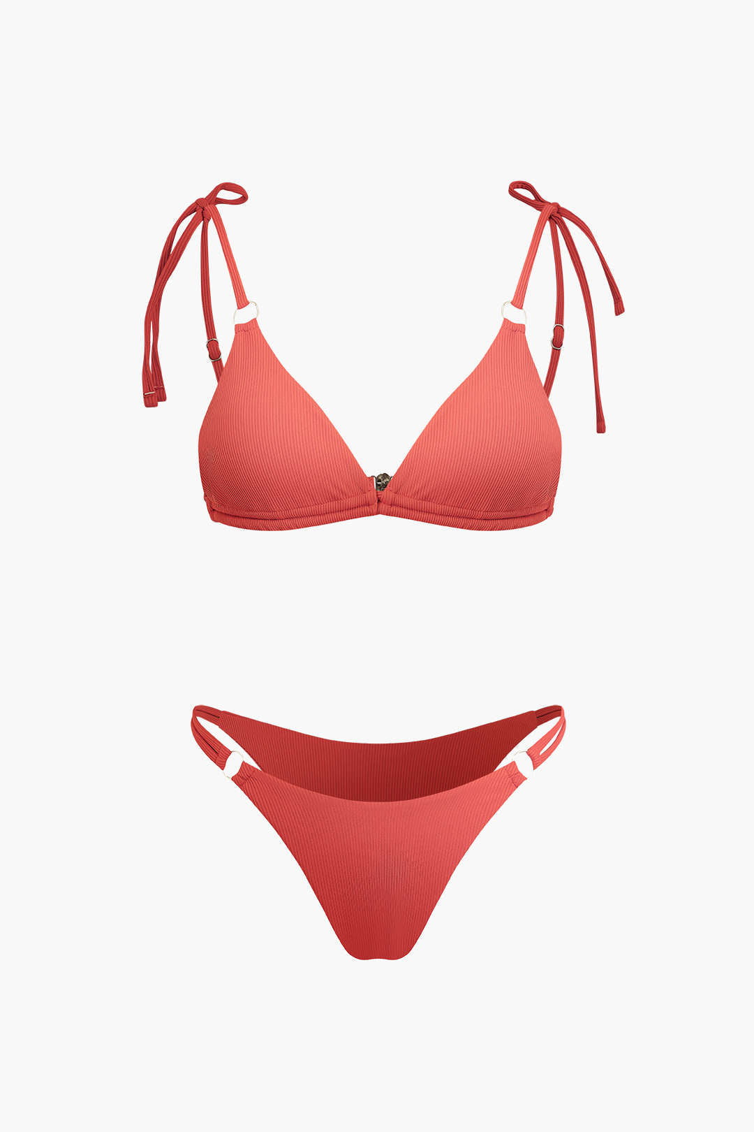 Ruched Tie Up Bikini Set