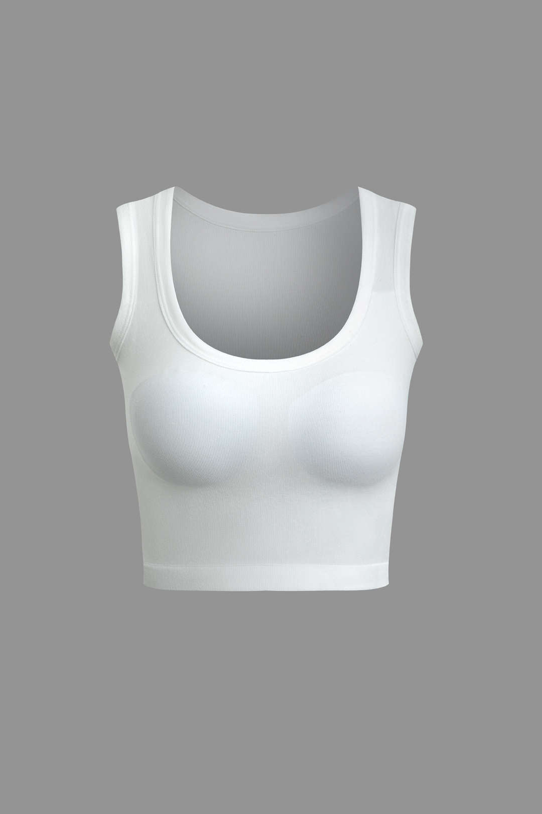 Basic Solid Crop Tank Top