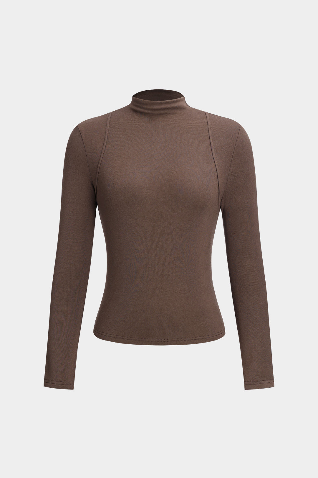 Mock Neck Long-Sleeve Top