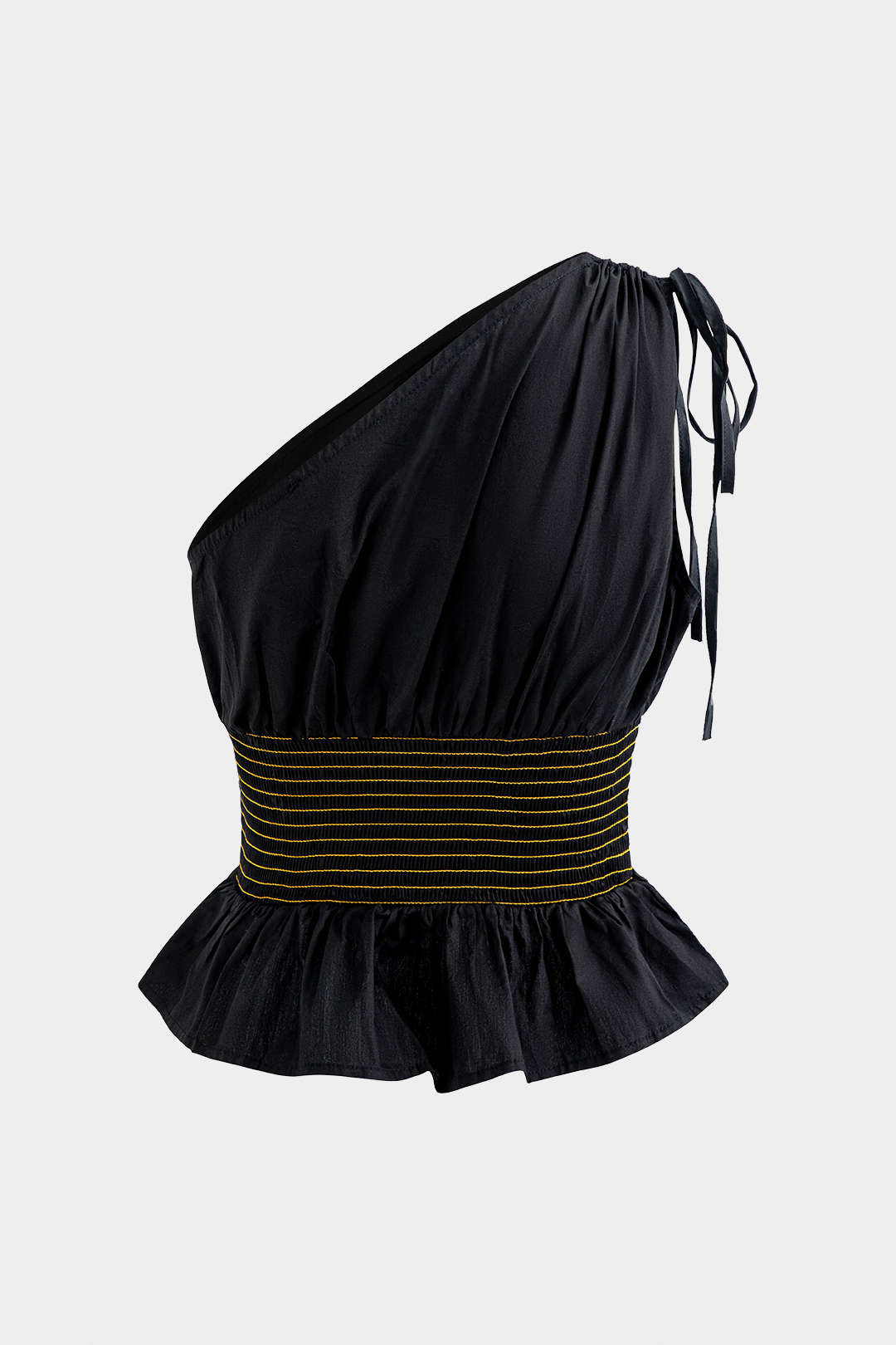 Chiffon Pleated Asymmetrical Tank Top