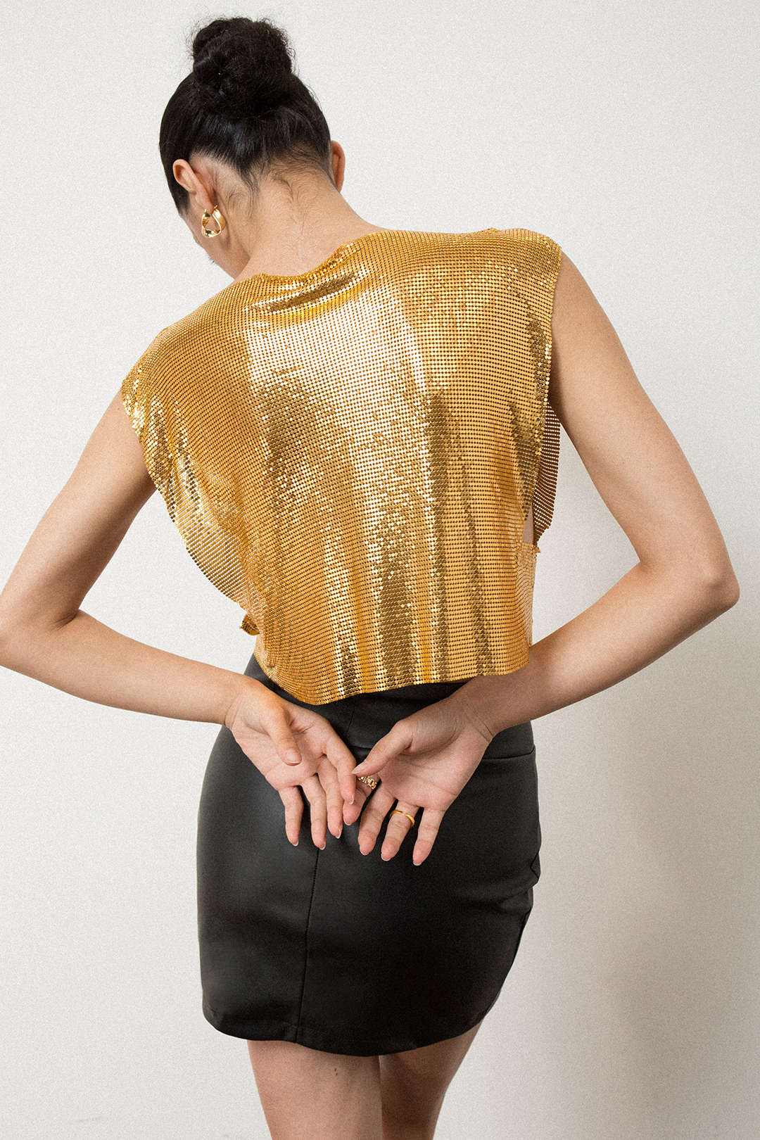 Metallic Glitter Tank Top