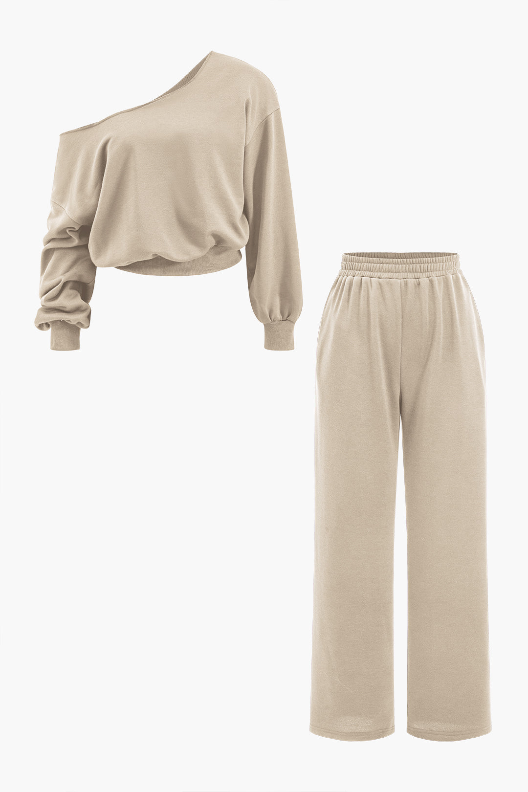 Asymmetric Top And Trouser Set