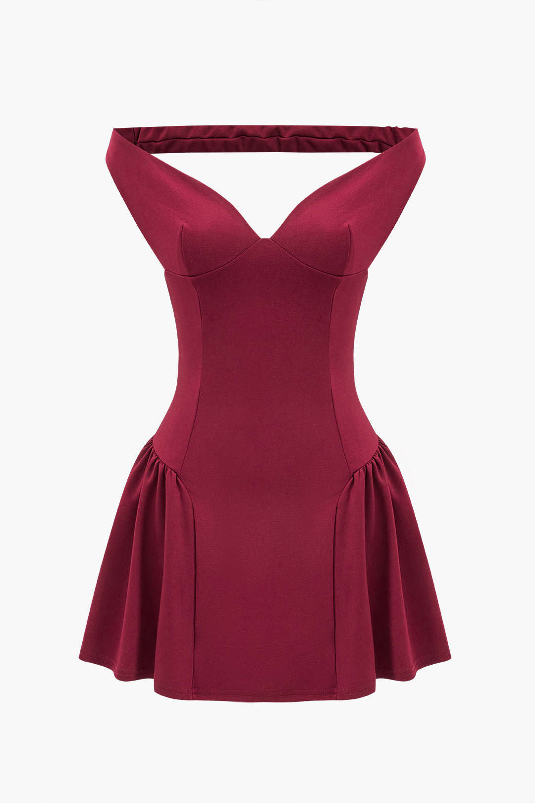 V-Neck Sleeveless Backless Mini Dress