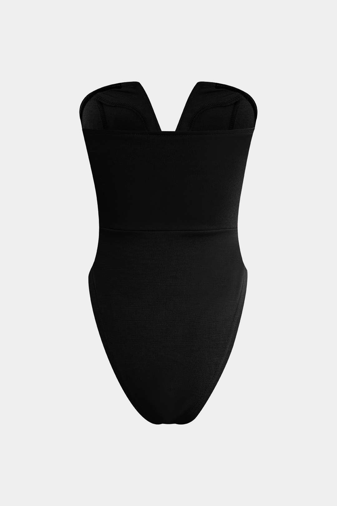 Basic V-neck Strapless Bodysuit