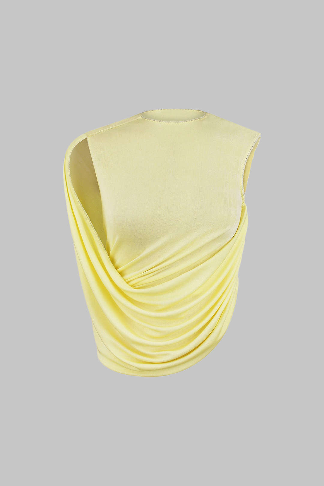 Ruched Asymmetrical Tank Top