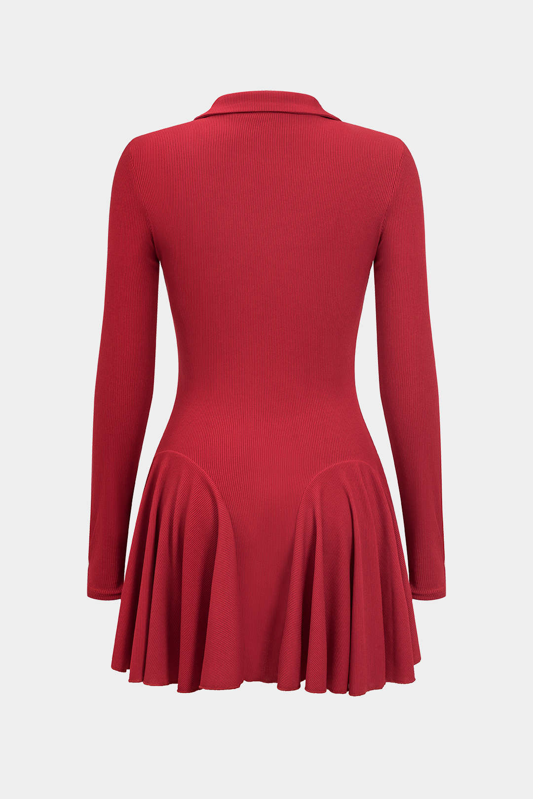 Ruffle Long Sleeve Mini Dress