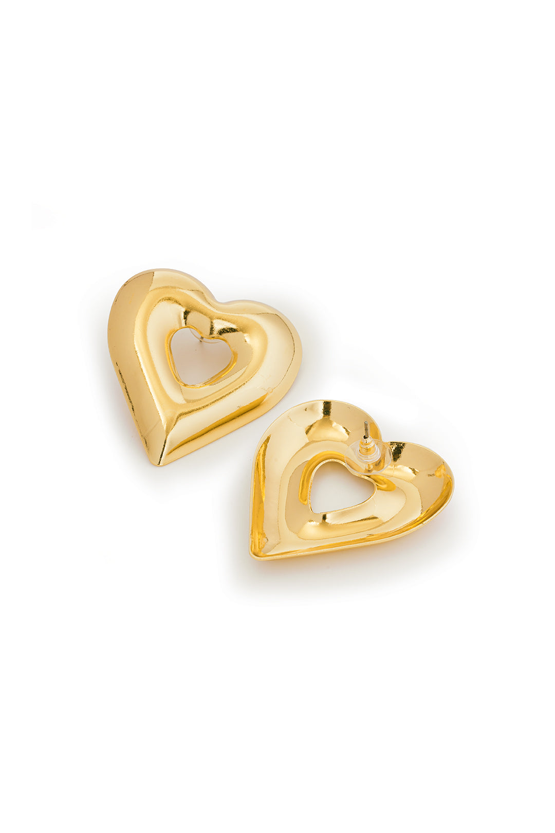 Metal Heart Shape Earrings