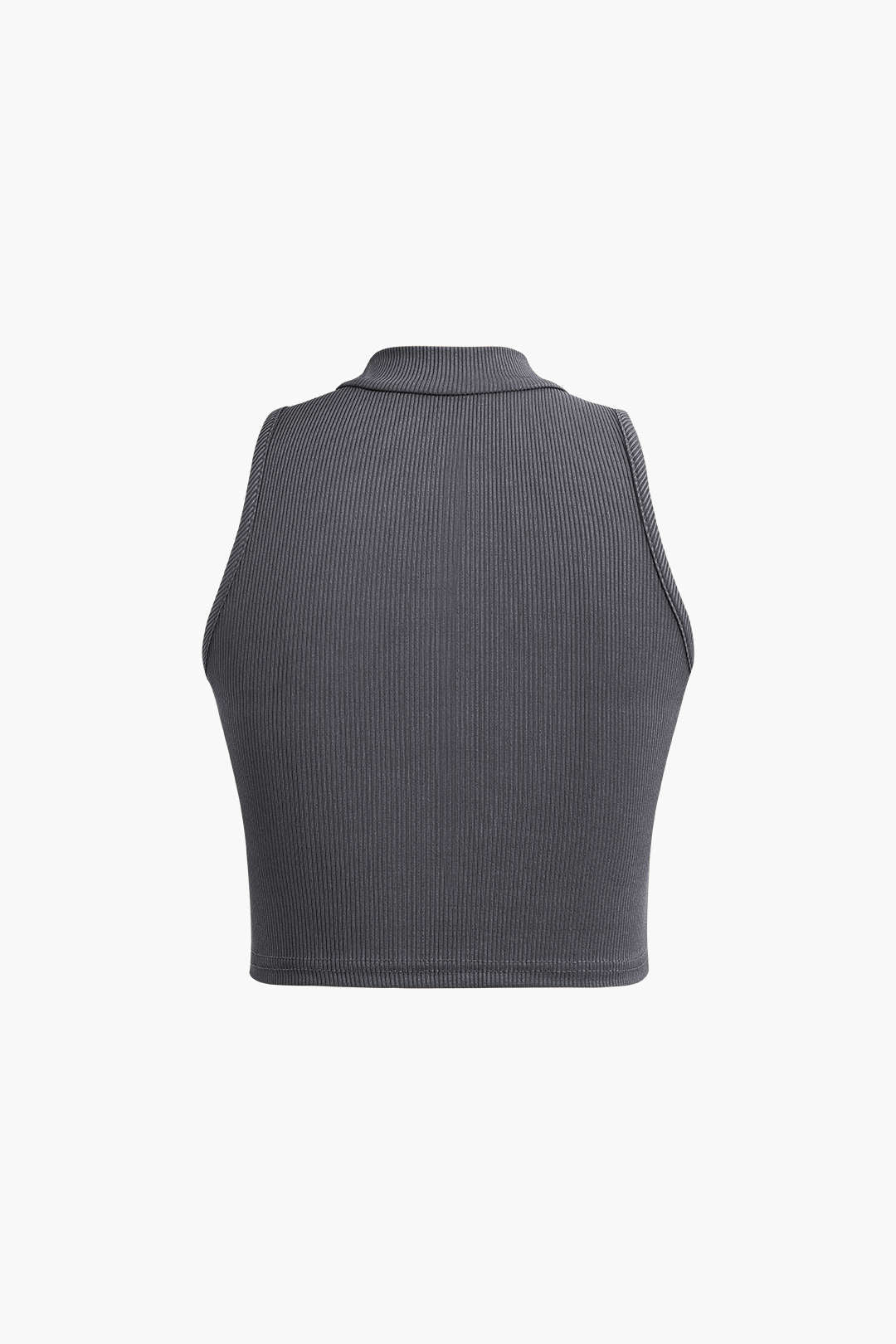 Solid Mock Neck Tank Top