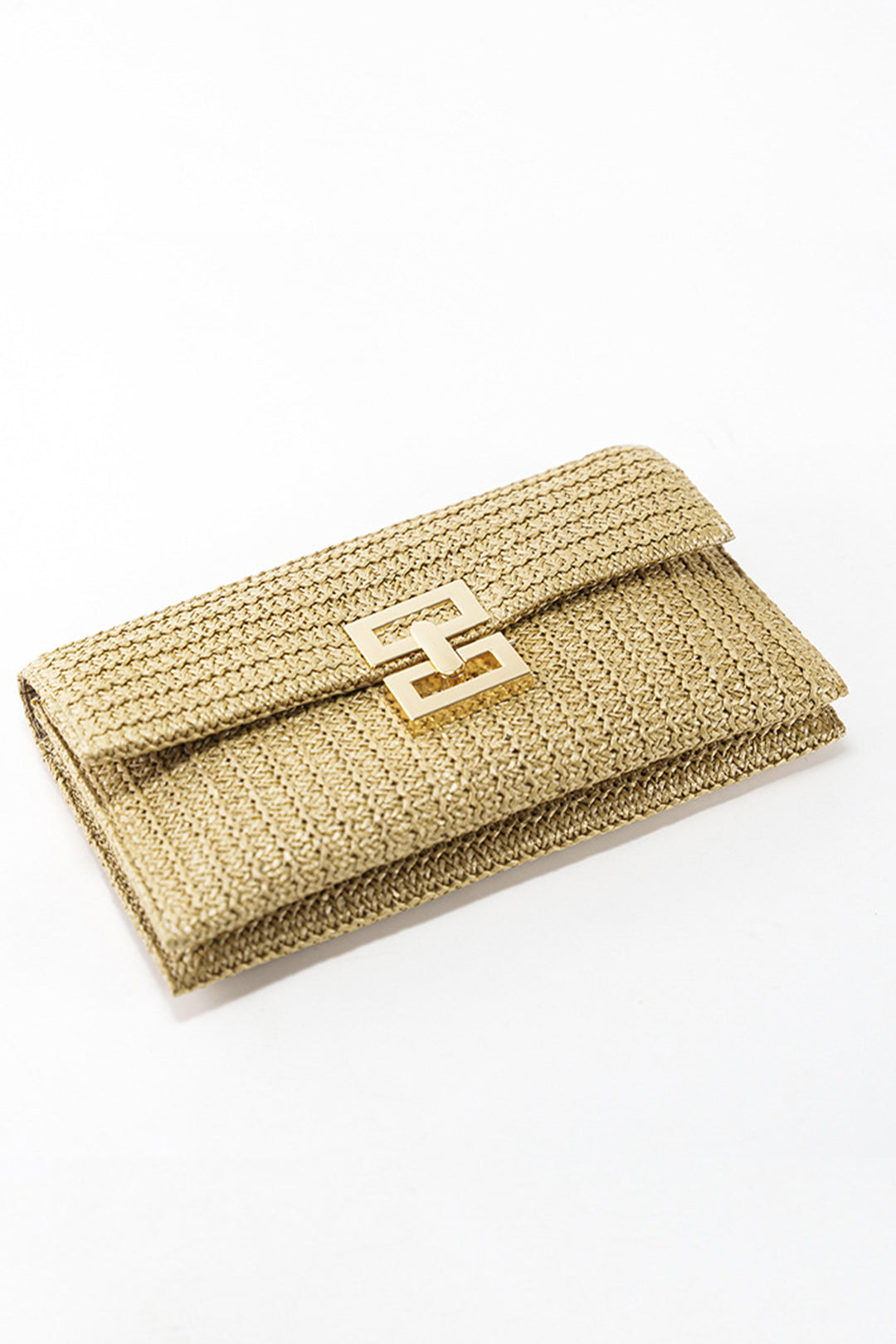 Straw Weave Clutch Bag