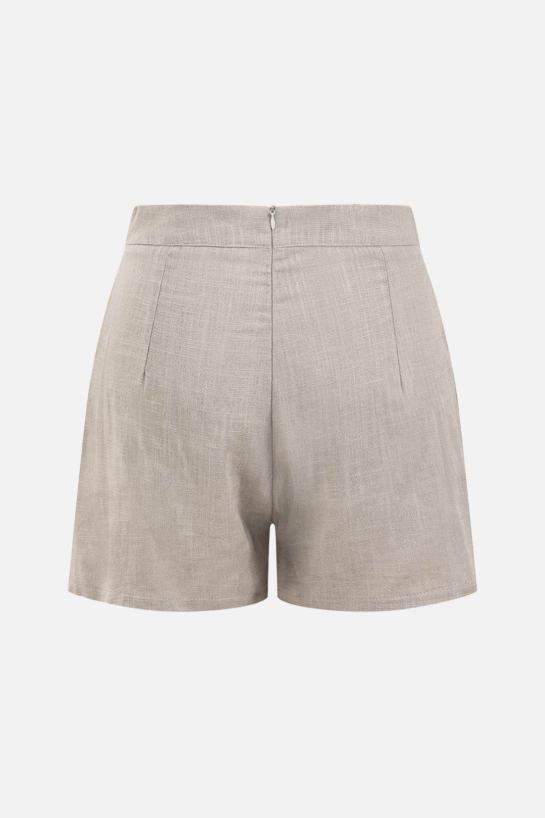 Linen Zipper Shorts