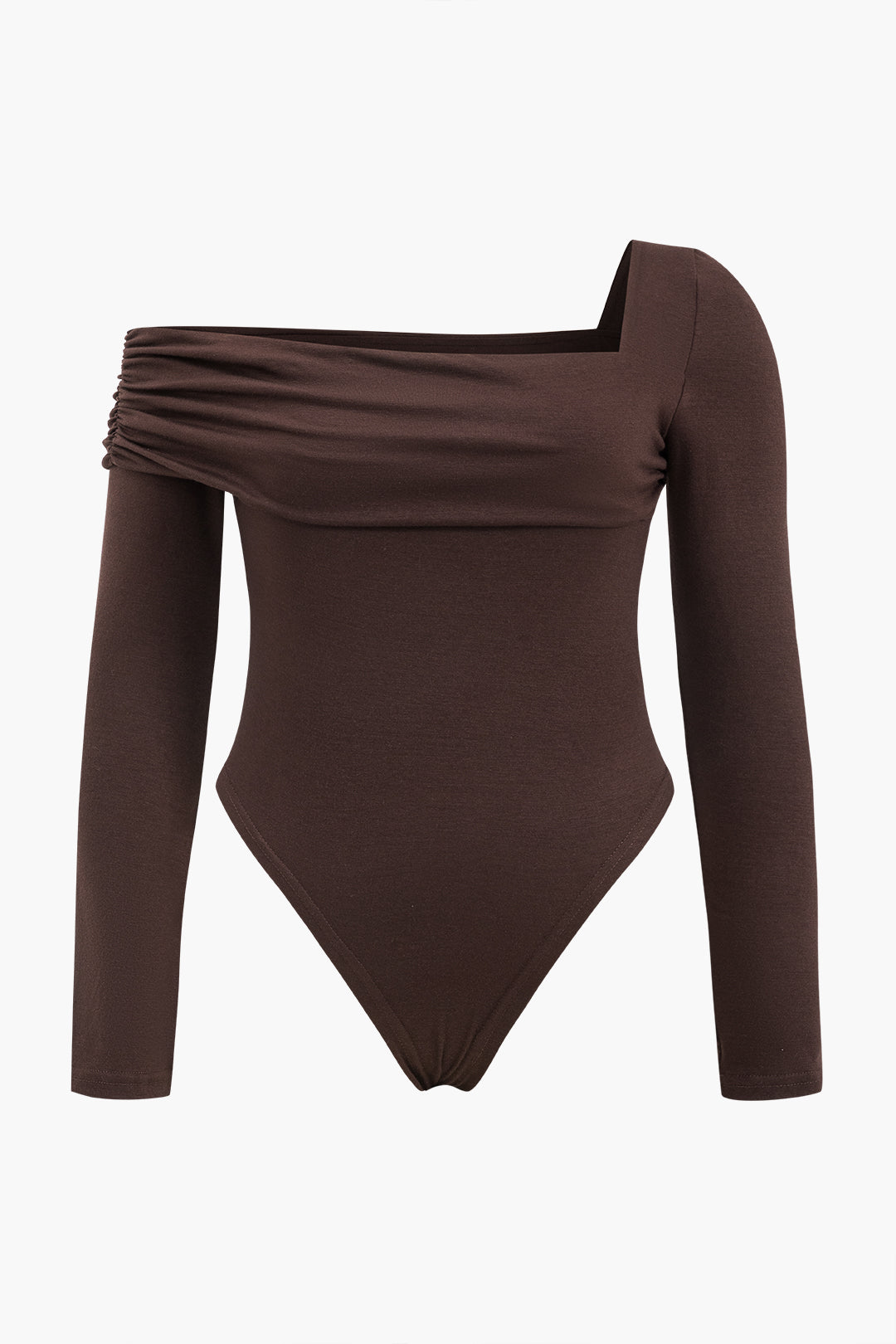 Plus Size Asymmetry Bodysuit