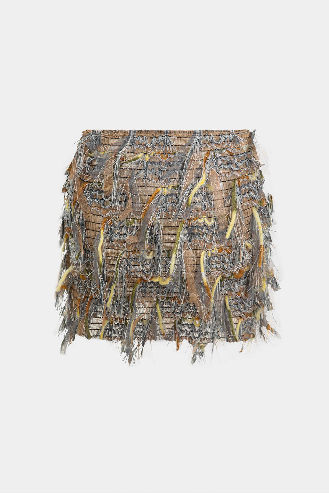 Fringe Mini Skirt