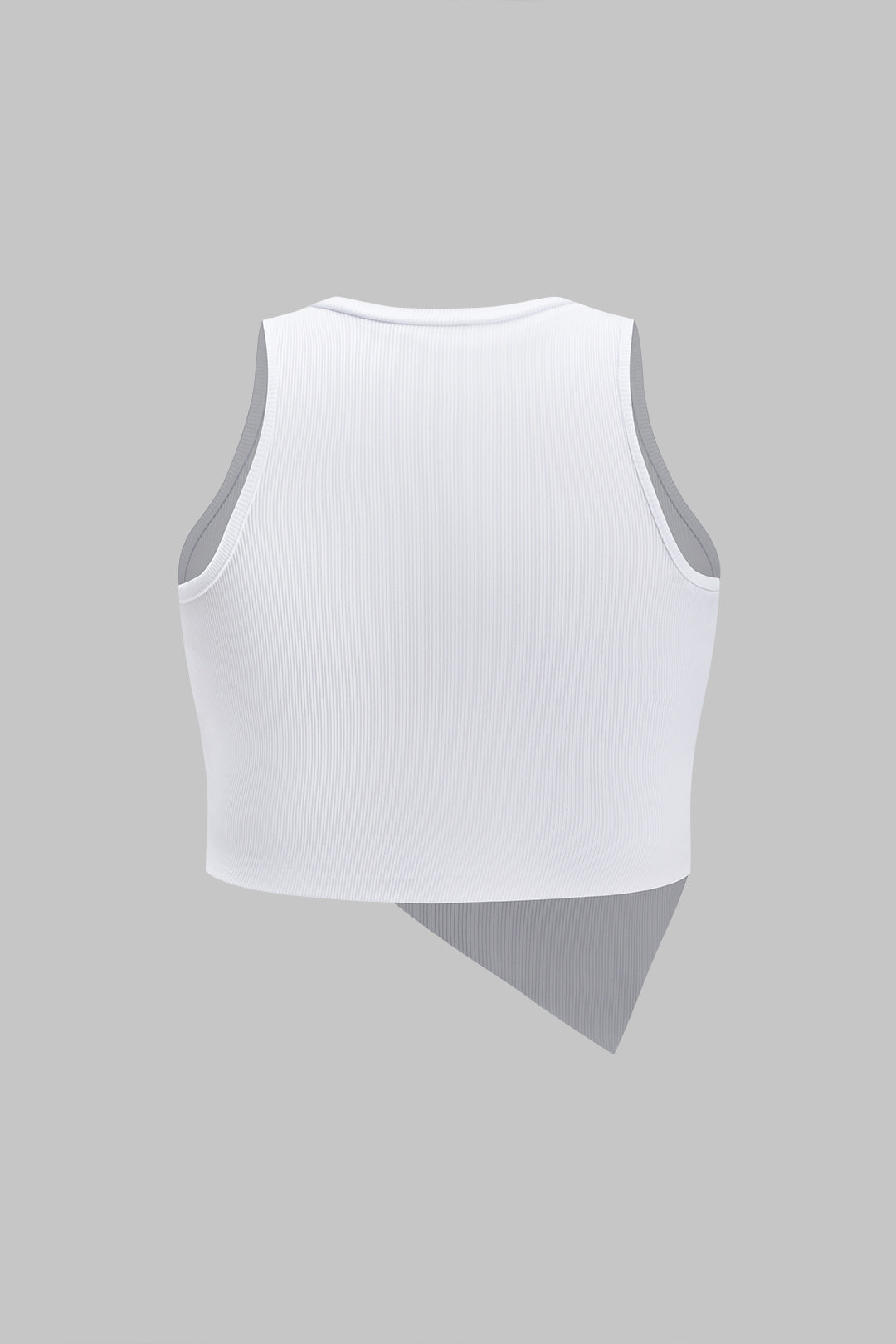 Plus Size Motorcycle Pattern Asymmetrical Tank Top