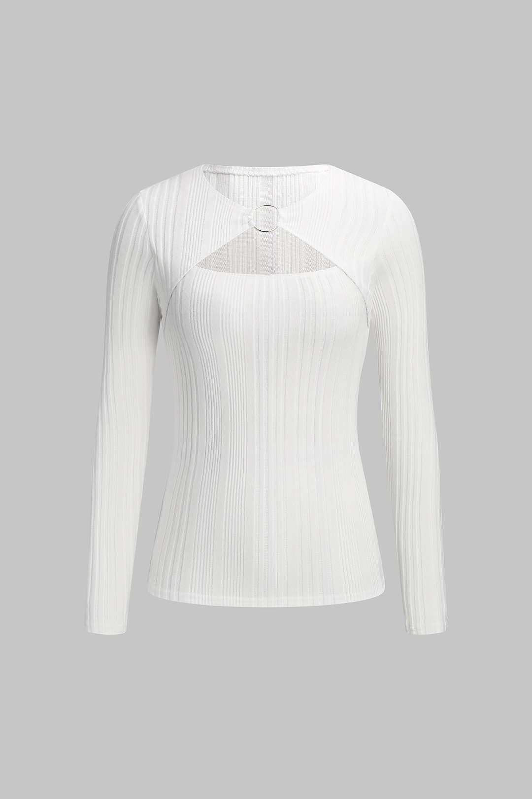 Cut Out Long-Sleeve Top