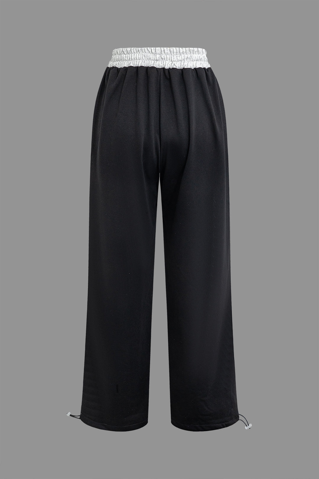 Color Block Drawstring Trousers