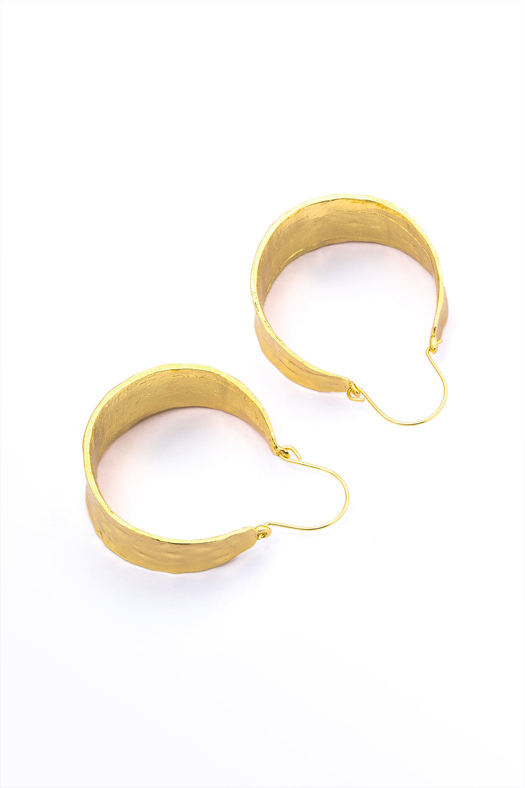 Hammered Hoop Earrings