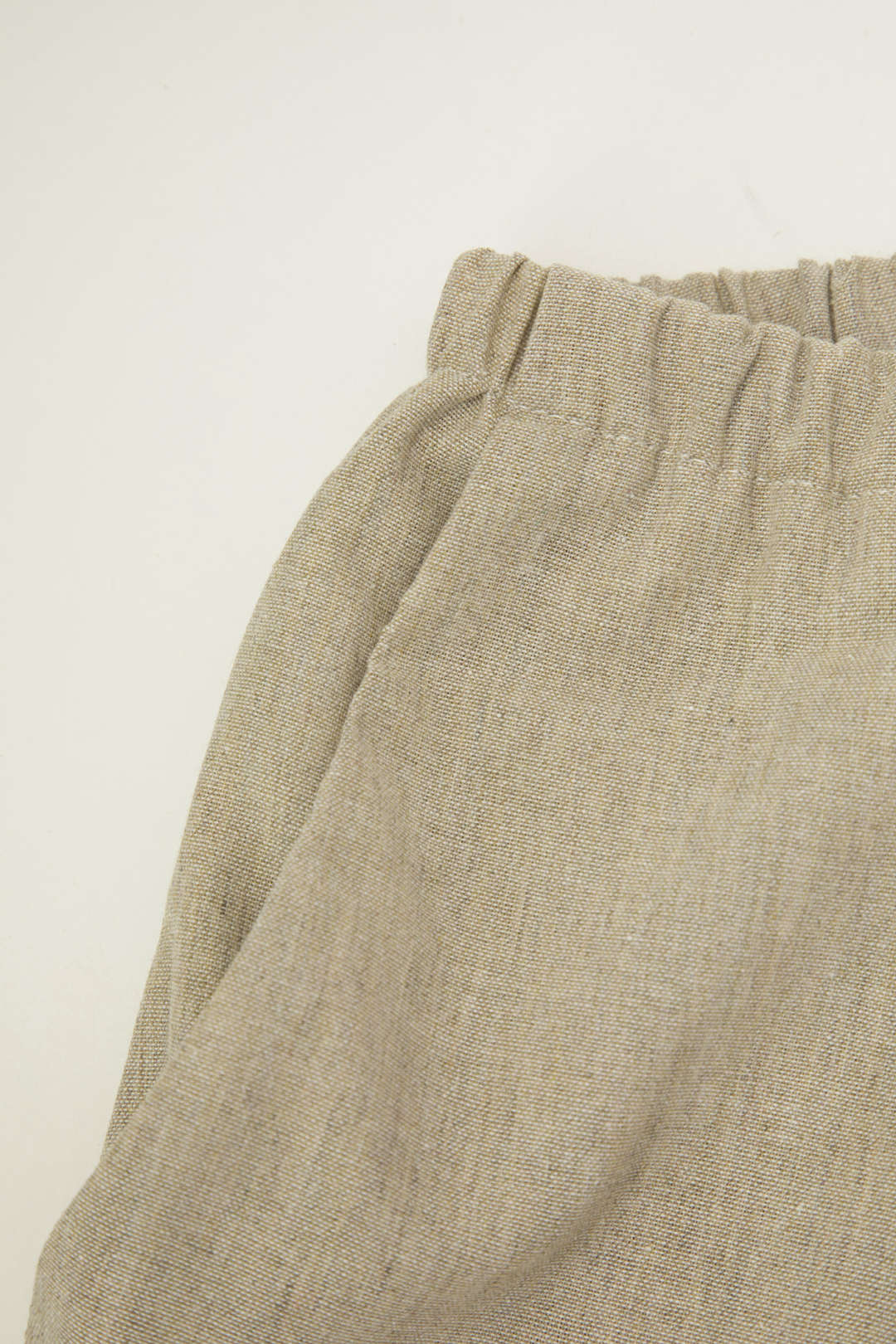 Basic Linen Drawstring Wide Leg Pants