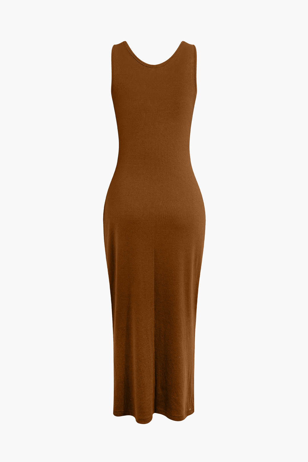 Basic V-neck Sleeveless Maxi Dress And Hooded Crop Sweatshirt Set