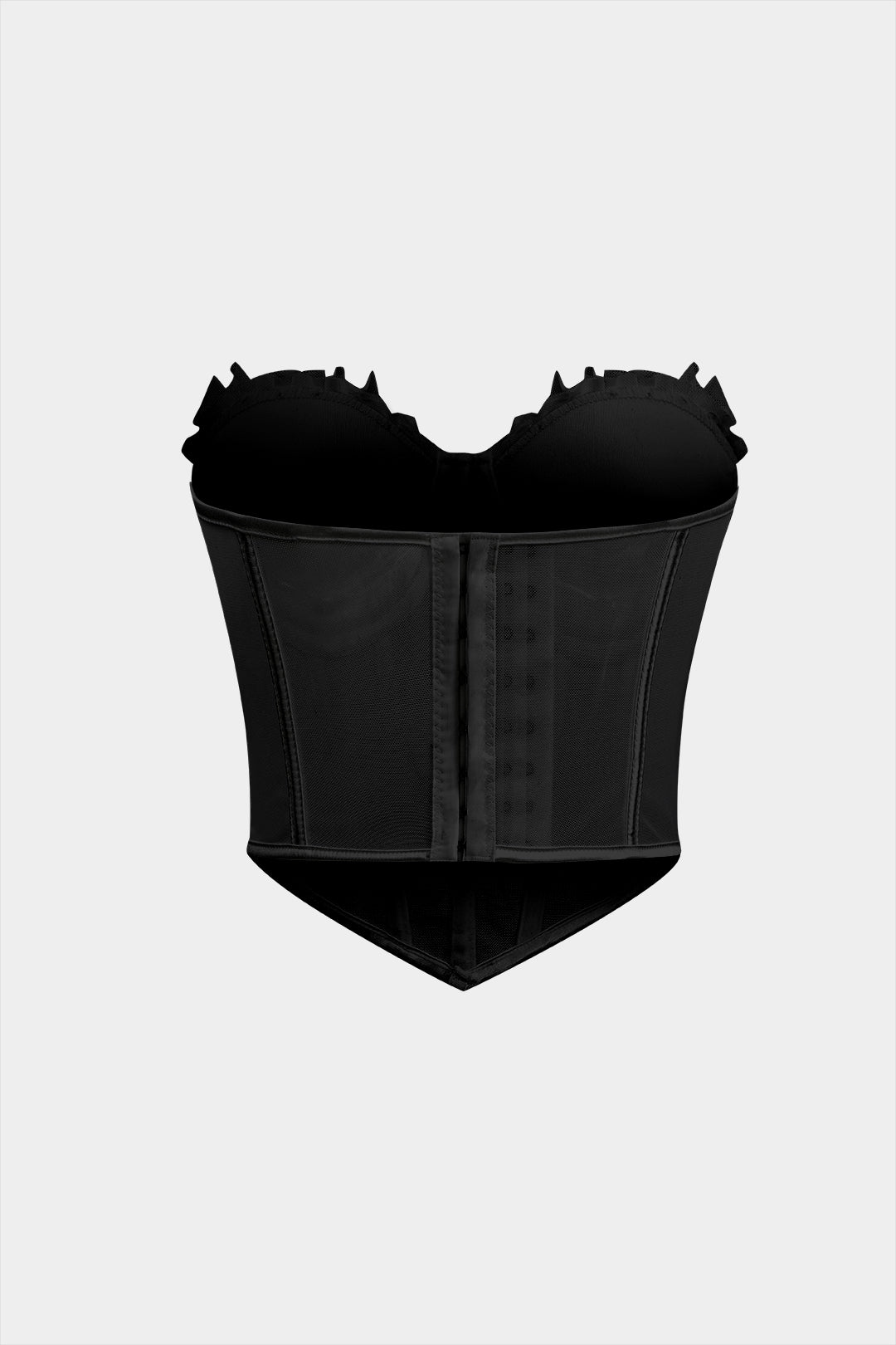 Mesh Corset Waist Bustier Tube Top