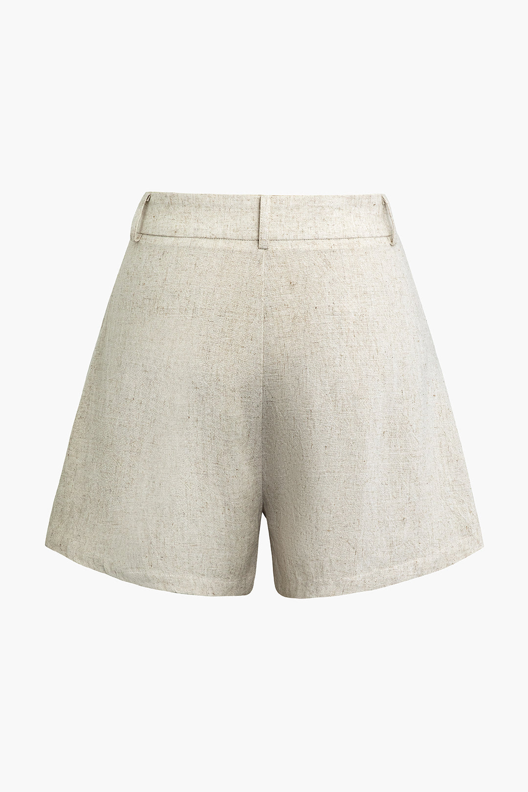 Asymmetric Linen Shorts