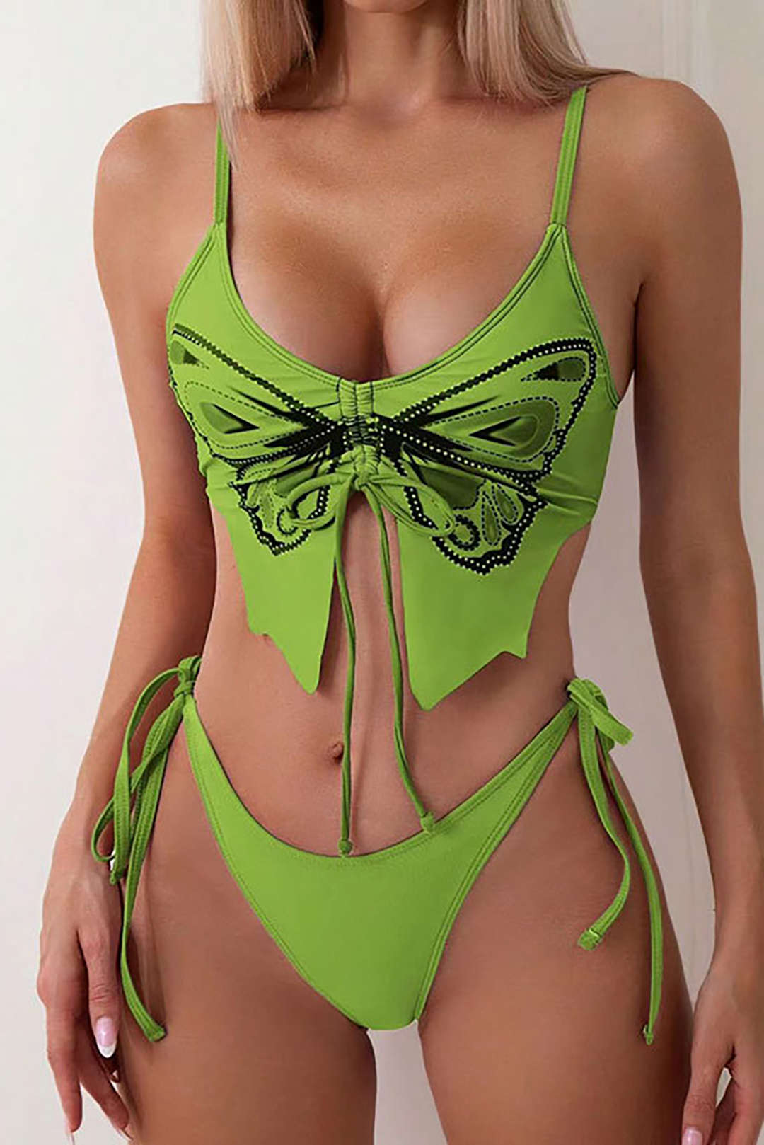 Butterfly Pattern Bikini Set