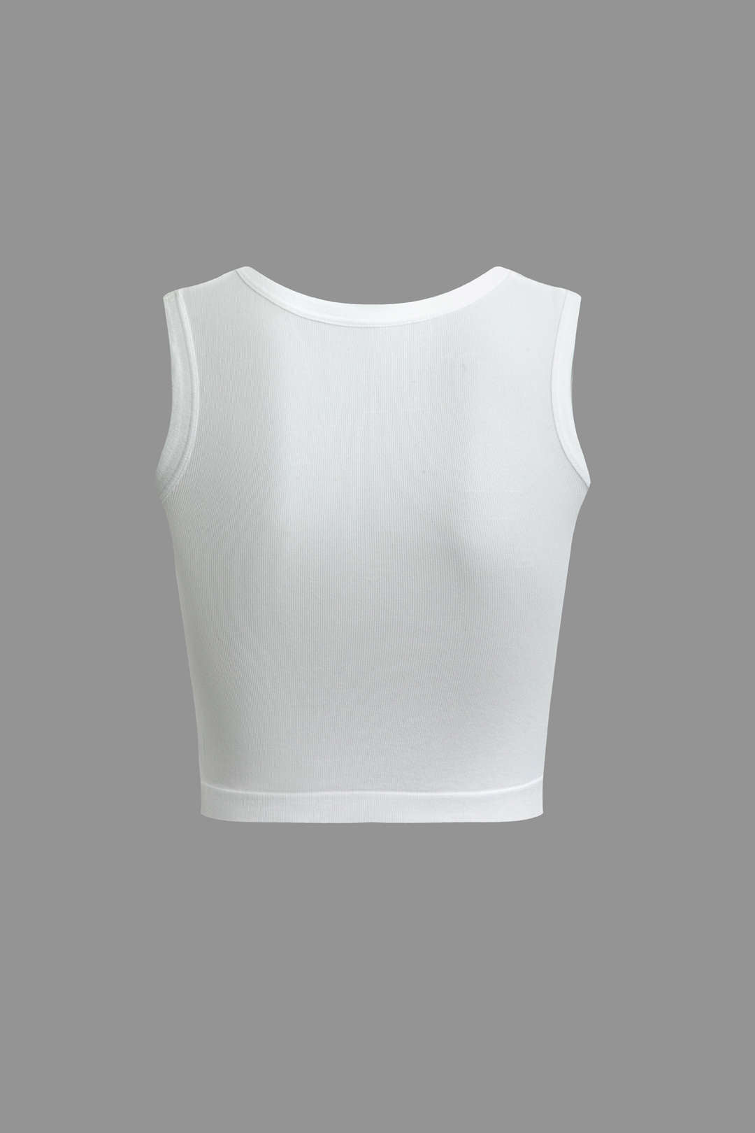 Basic Solid Crop Tank Top