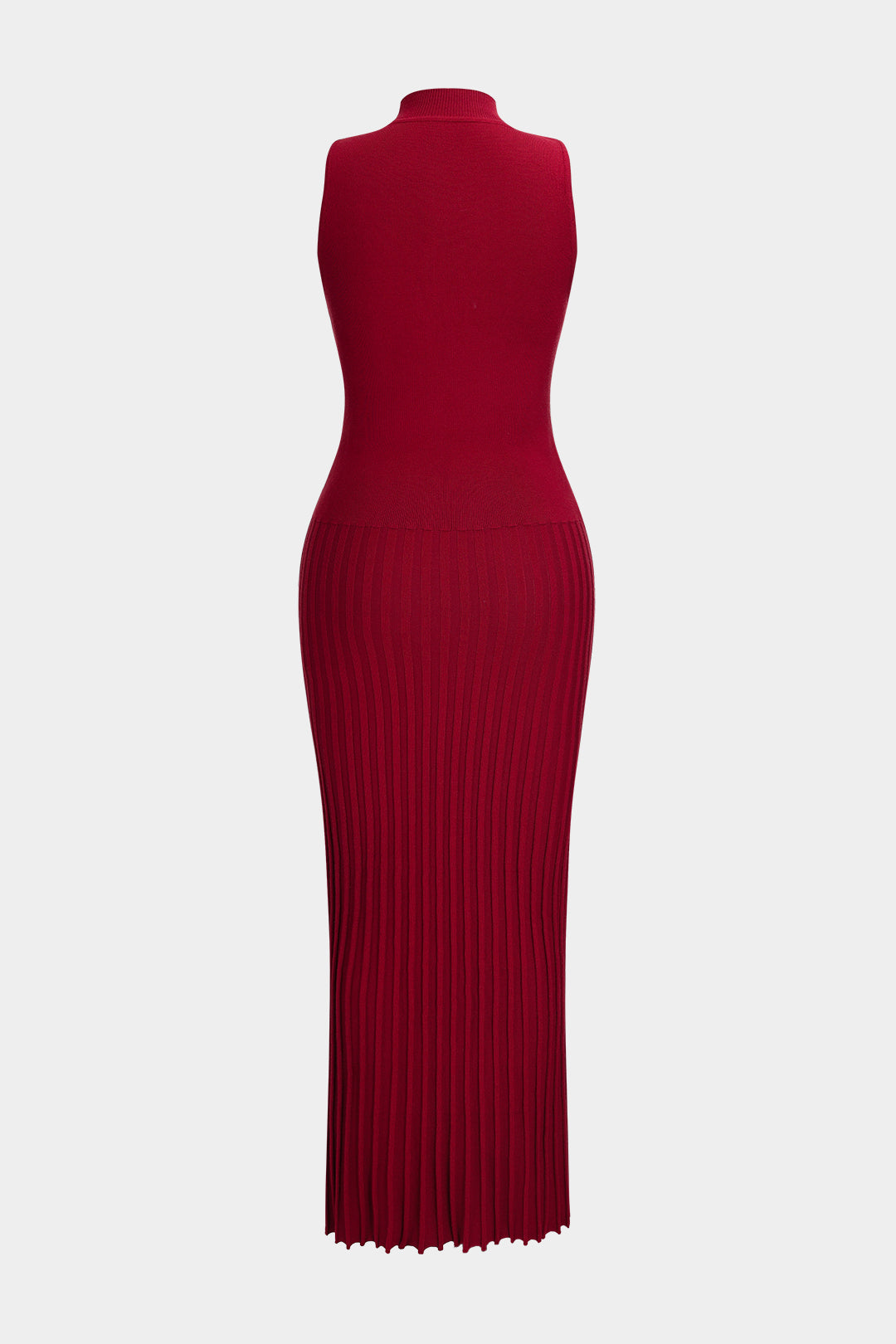 Knit Mock Neck Sleeveless Dress