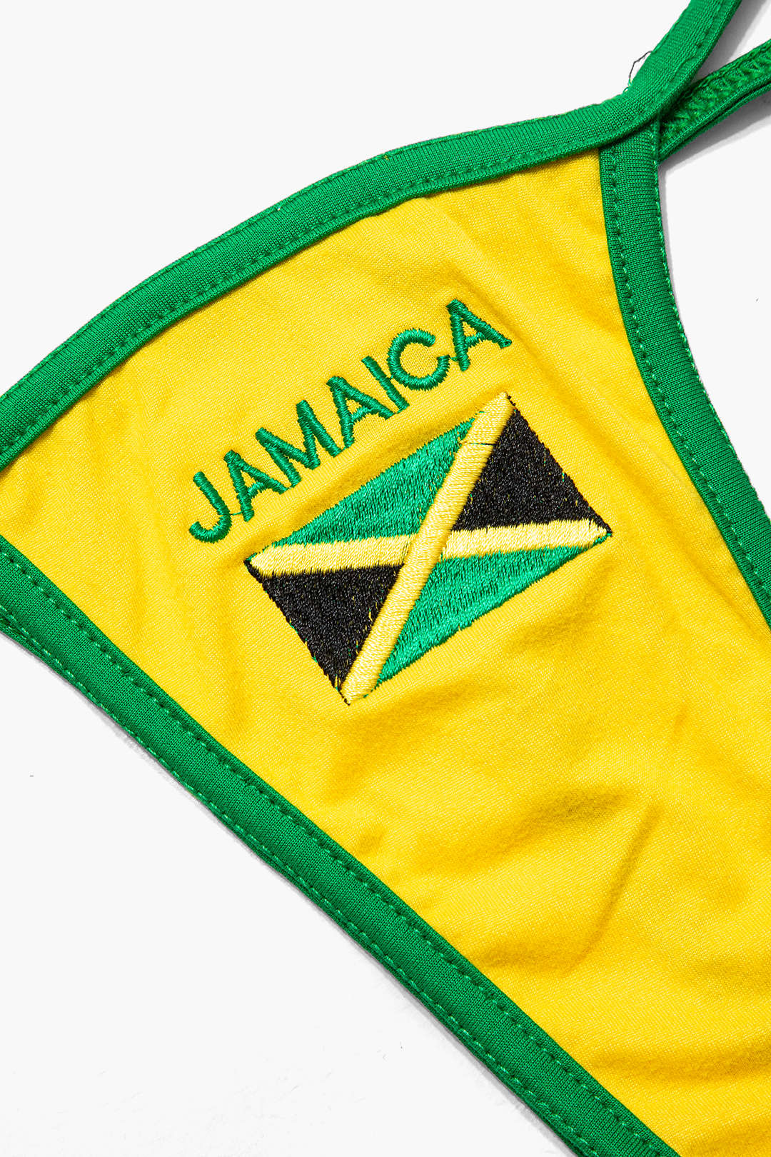 JAMAICA Embroidered Contrast Bikini Set