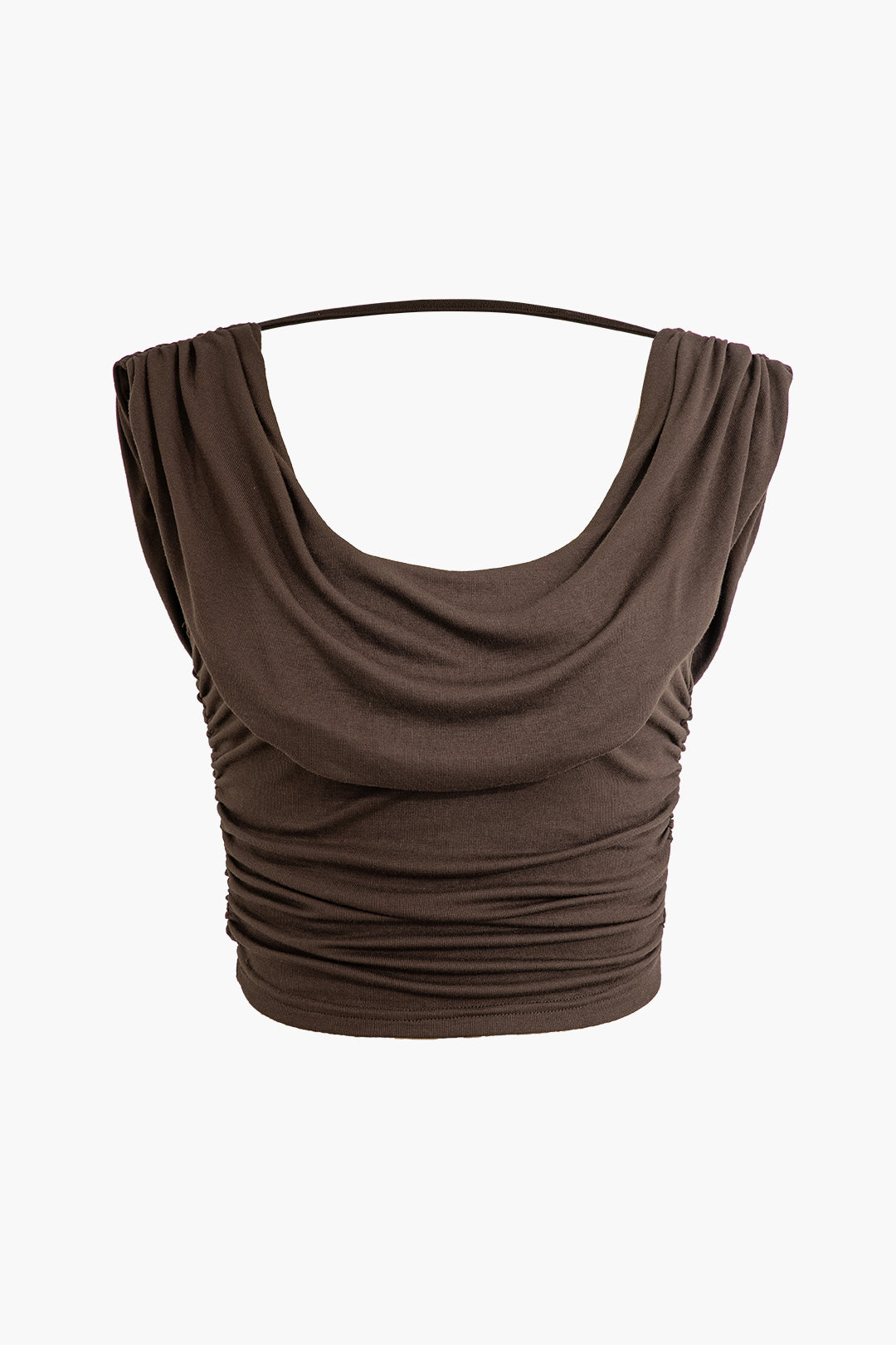 Solid Ruched Tank Top