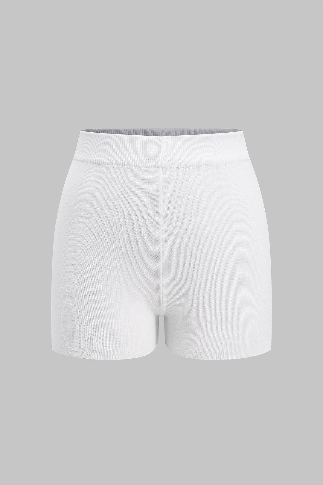 Solid Knit Basic Elastic Shorts