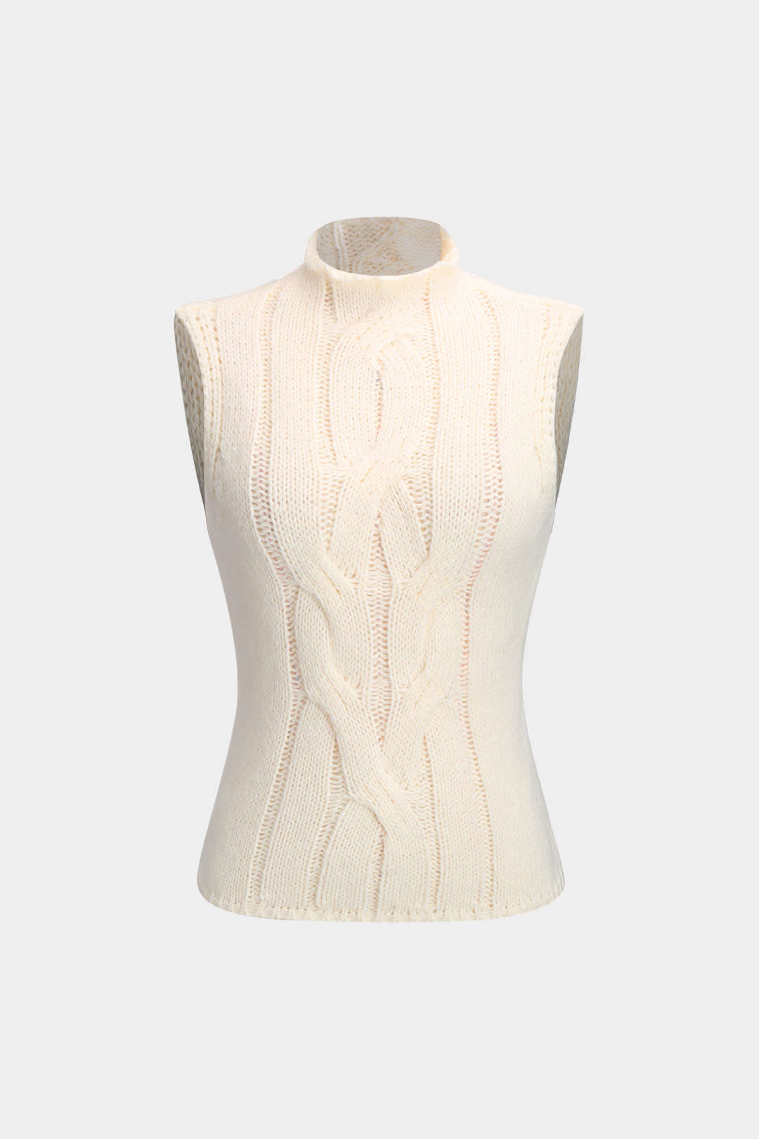 Knit Mock Neck Tank Top