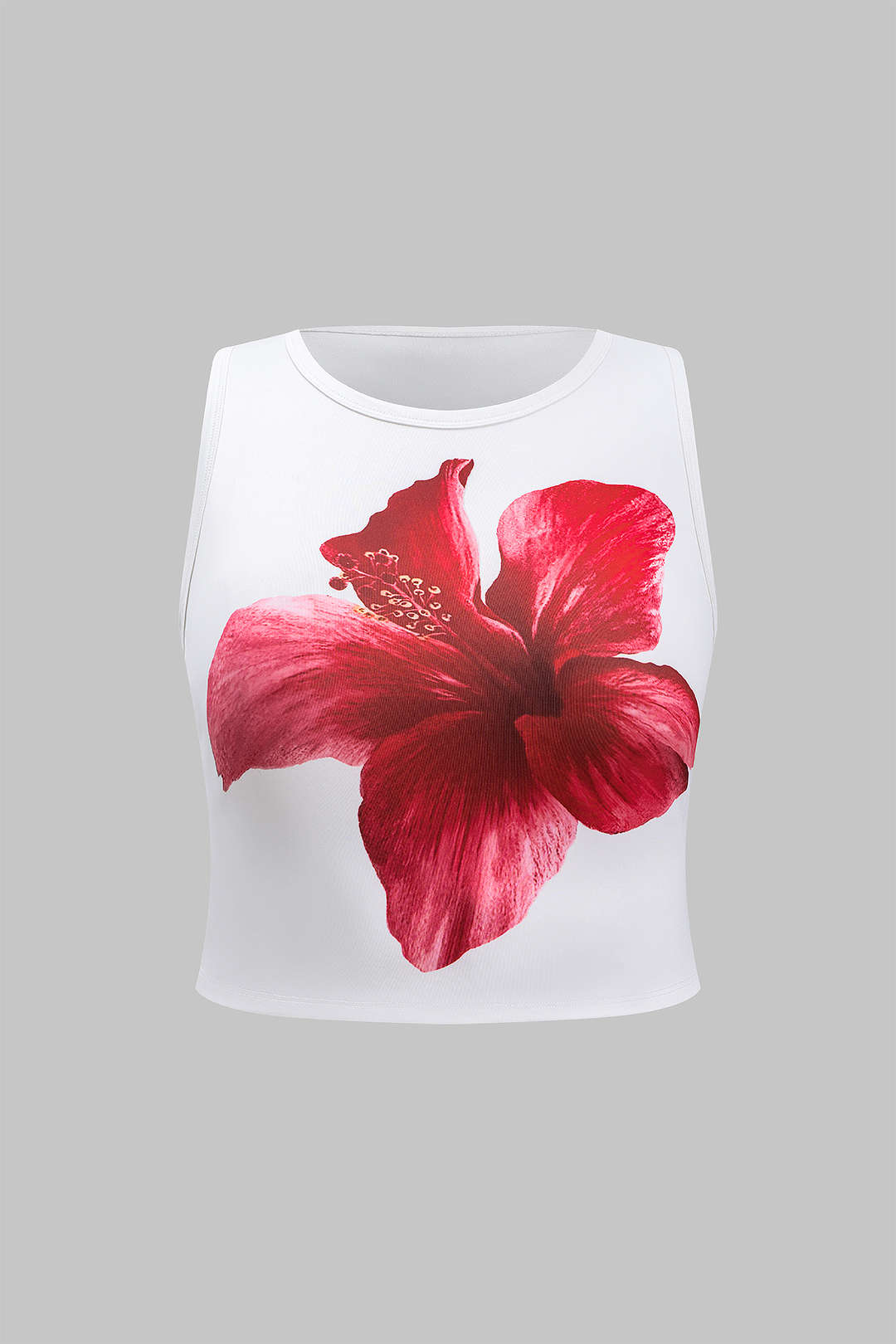 Plus Size Floral Print Tank Top