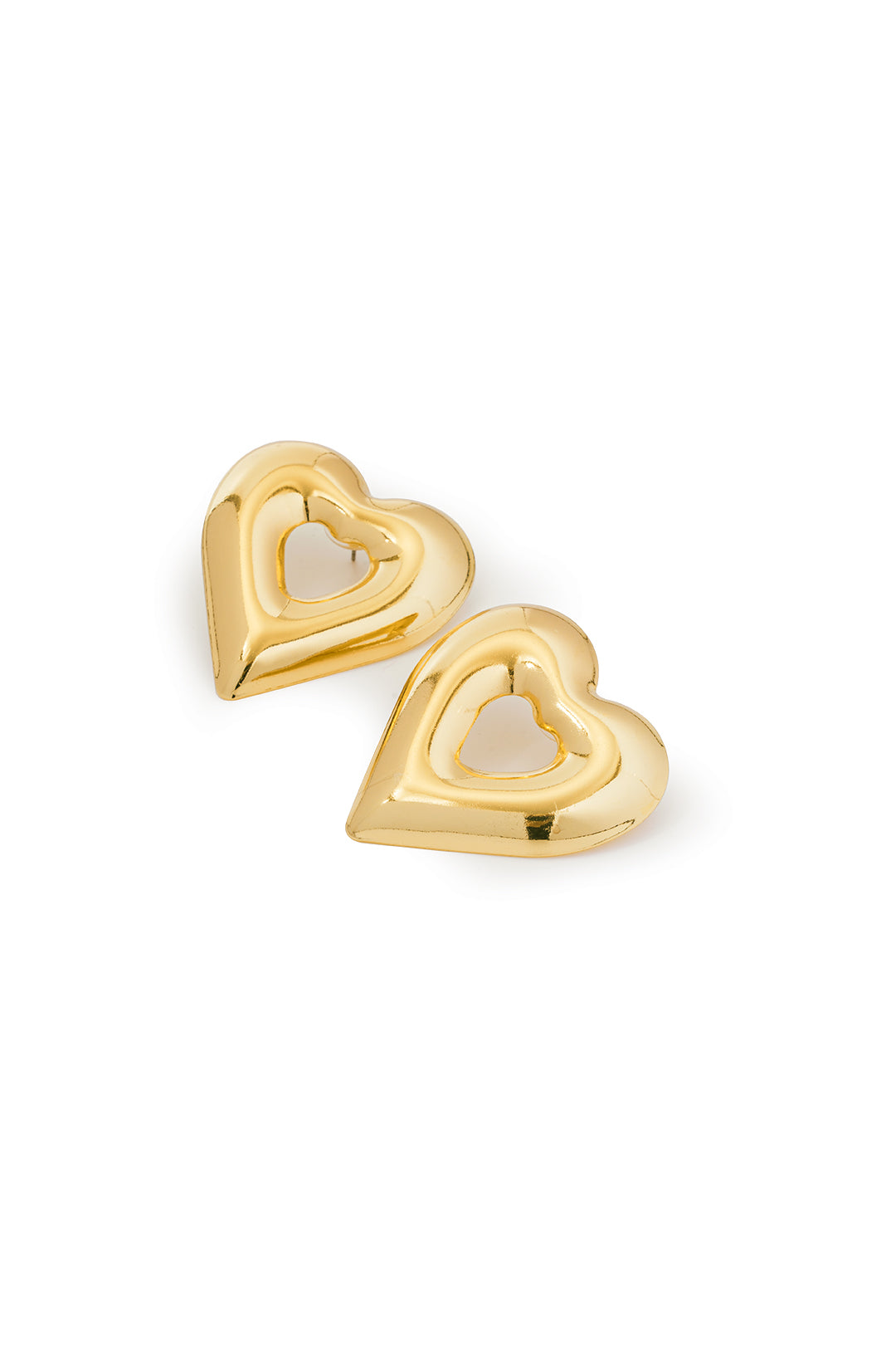 Metal Heart Shape Earrings