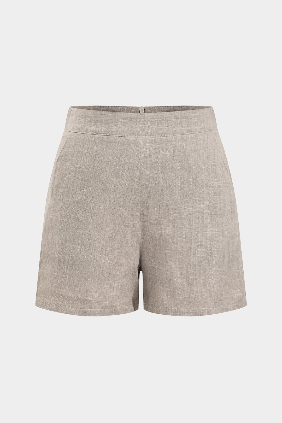 Linen Zipper Shorts