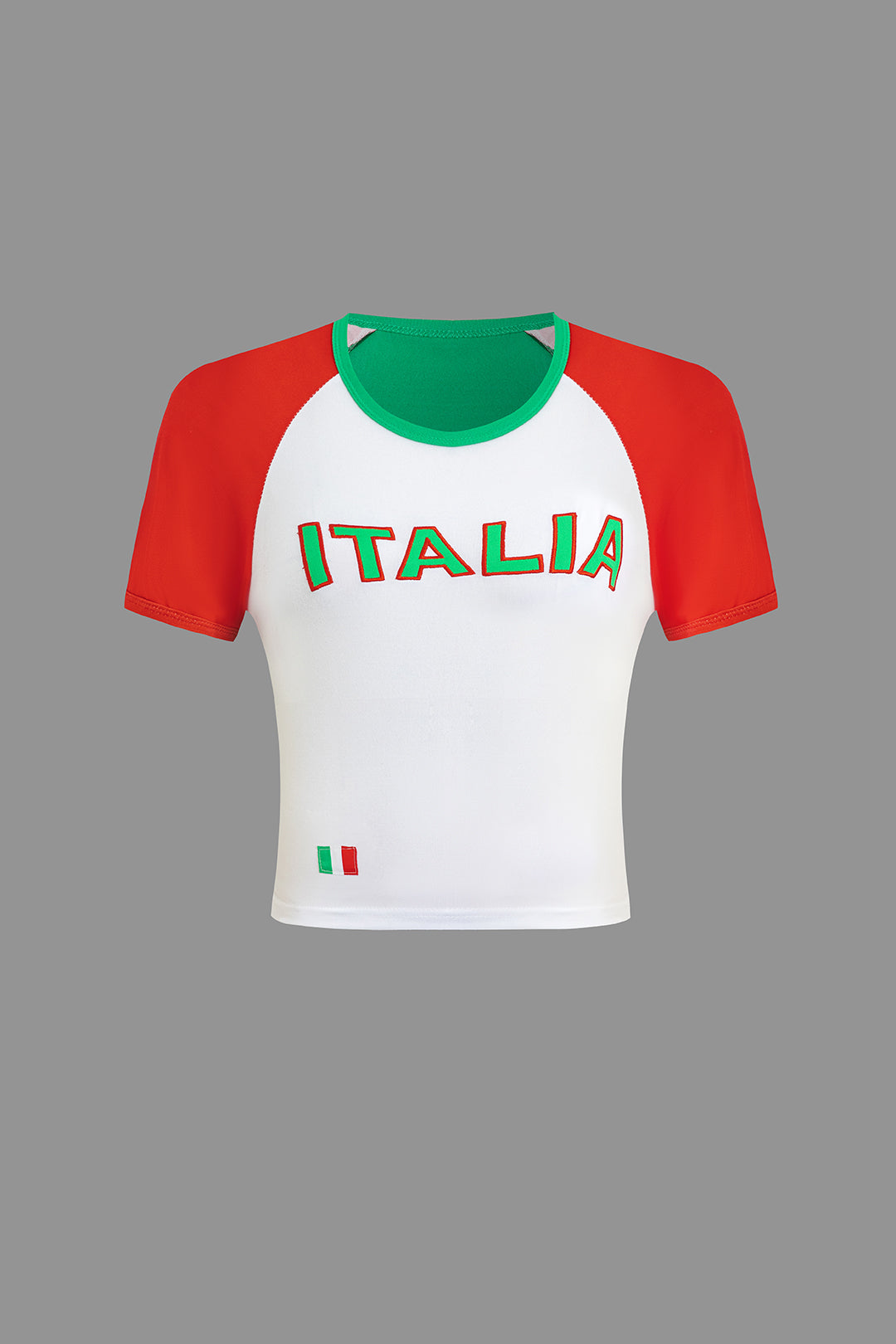 Italia Letter Embroidery T-shirt