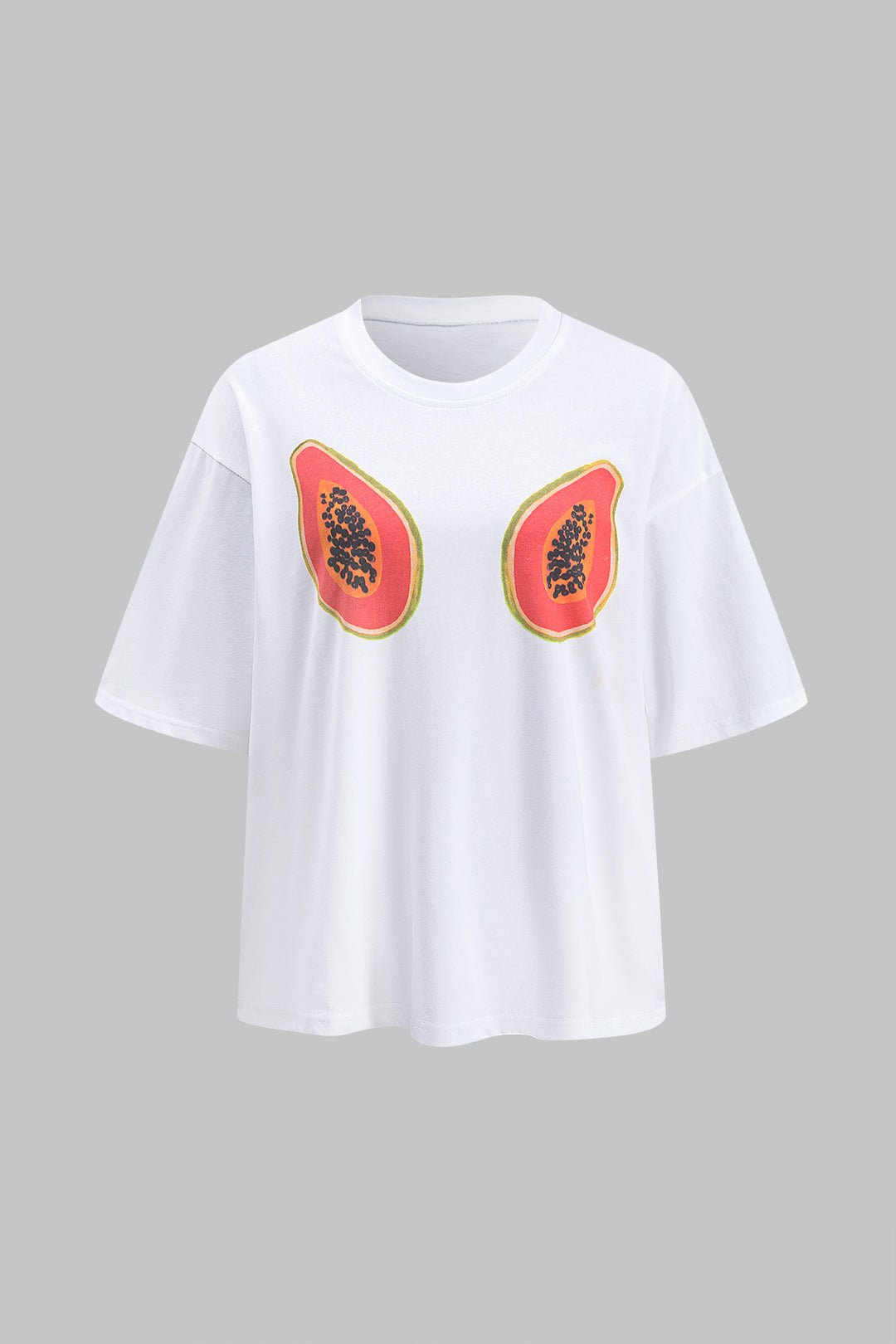 Fruit Print Short Sleeve T-shirt