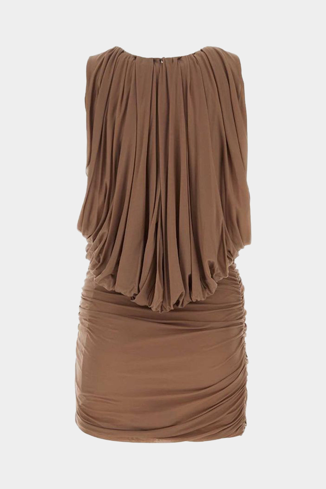 Ruched Sleeveless Mini Dress